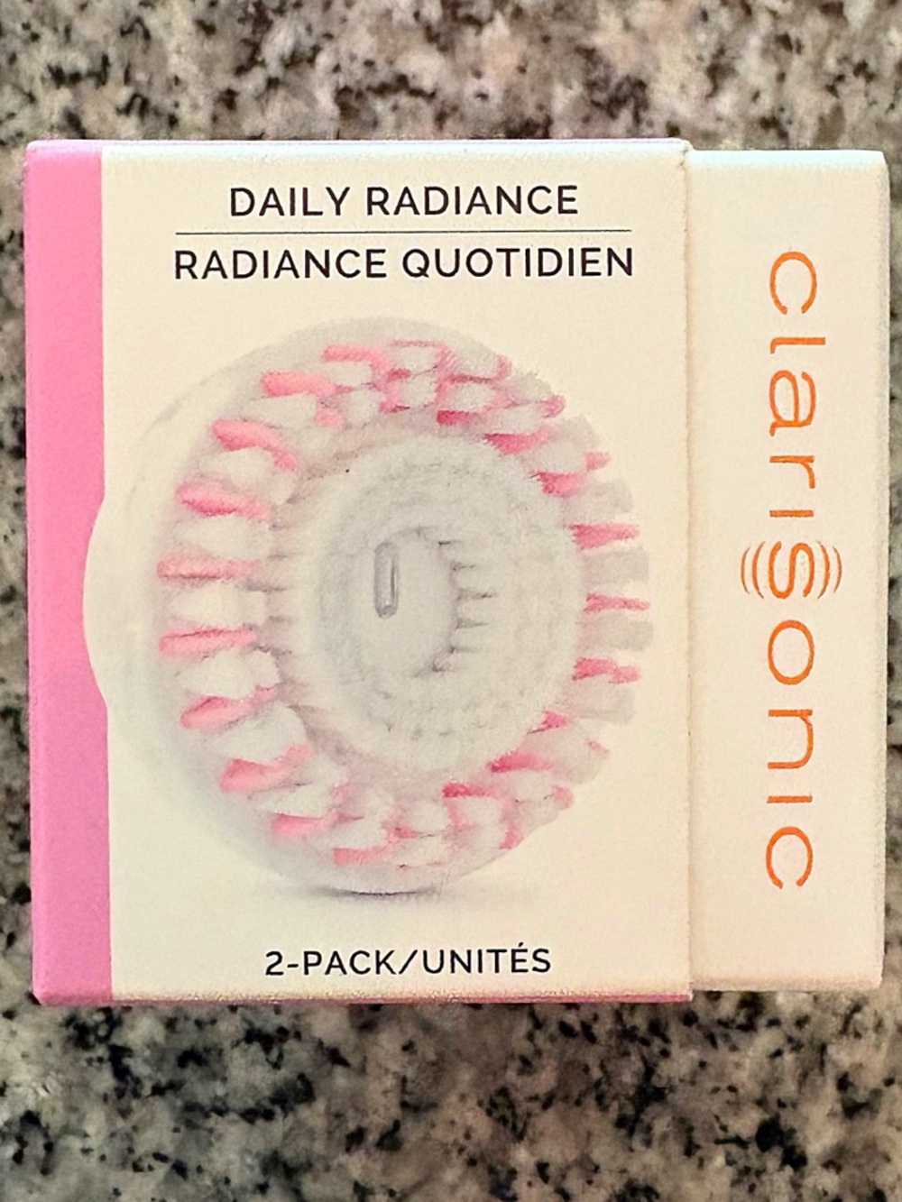 ♥️💖 Clarisonic Daily Radiance 2 Pack Brush Heads NWT